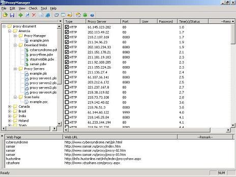 ProxyManager Screenshot